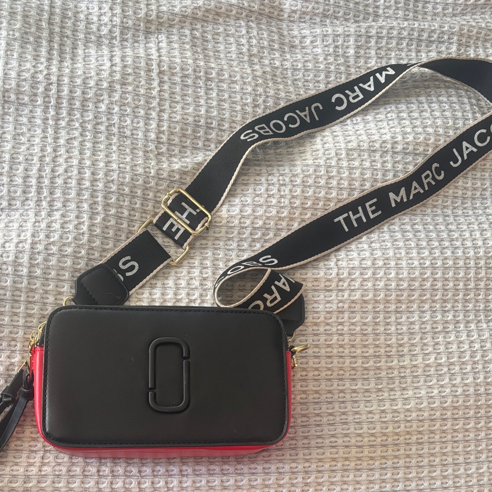 Marc Jacobs Black and Red Camera Bag